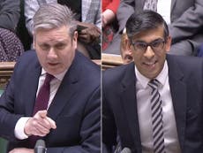Rishi Sunak dismisses ‘this non-dom thing’ as Starmer attacks tax loophole