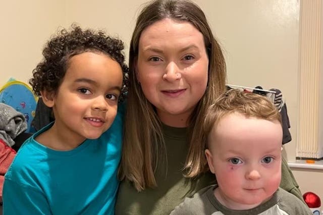 <p>Lily Reynalds and her children spent four weeks living in a Travelodge because of a shortage in social housing </p>