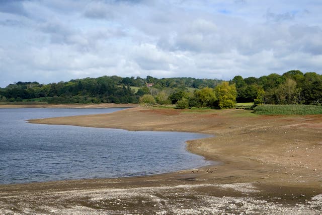 A view last September of Ardingly reservoir in West Sussex (Gareth Fuller/PA)
