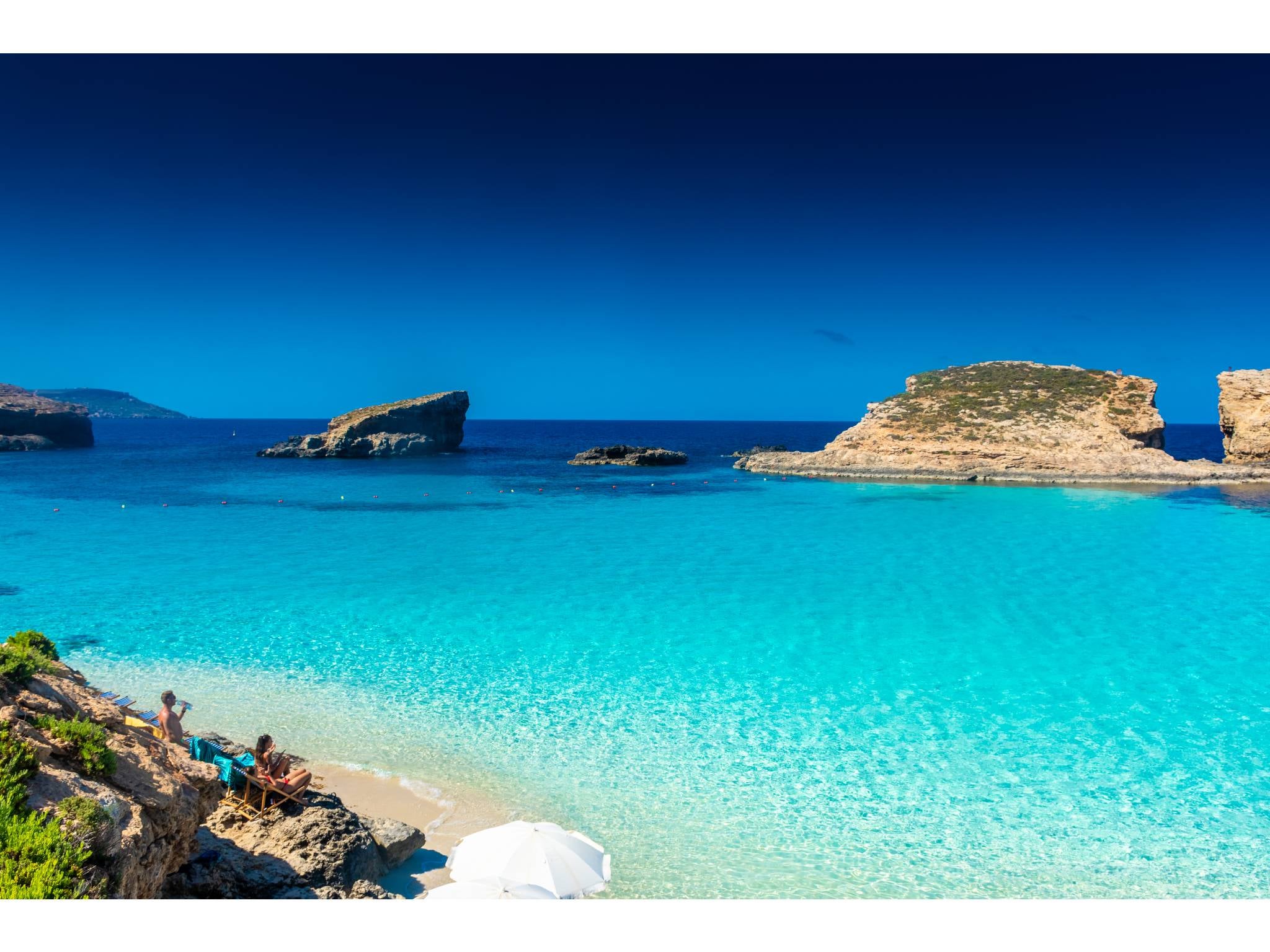 Take a dip in Comino’s turquoise bay