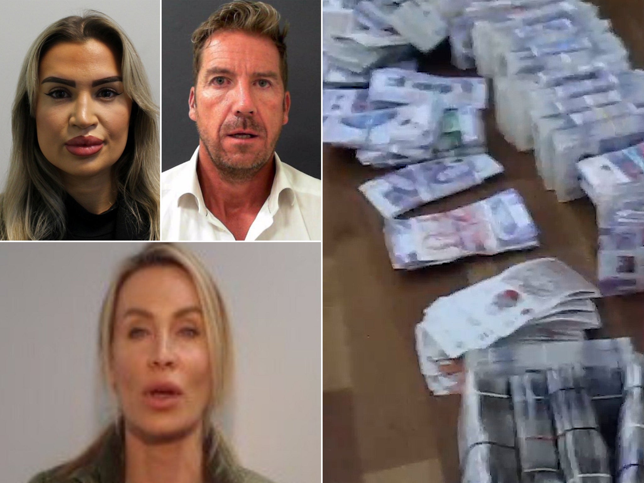 Beatrice Auty, 26, and Larvin’s current partner, Jonathan Johnson, 55, as well as Amy Harrison, 27, were all found guilty of money laundering
