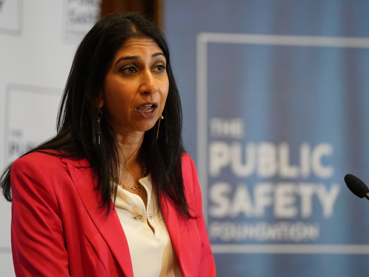 Suella Braverman says police should not intervene in ‘legitimate debate’ on trans people and race