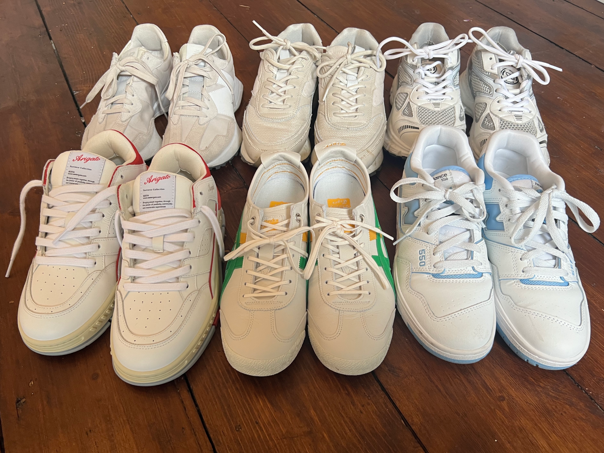 A selection of the white trainers we tested for this review