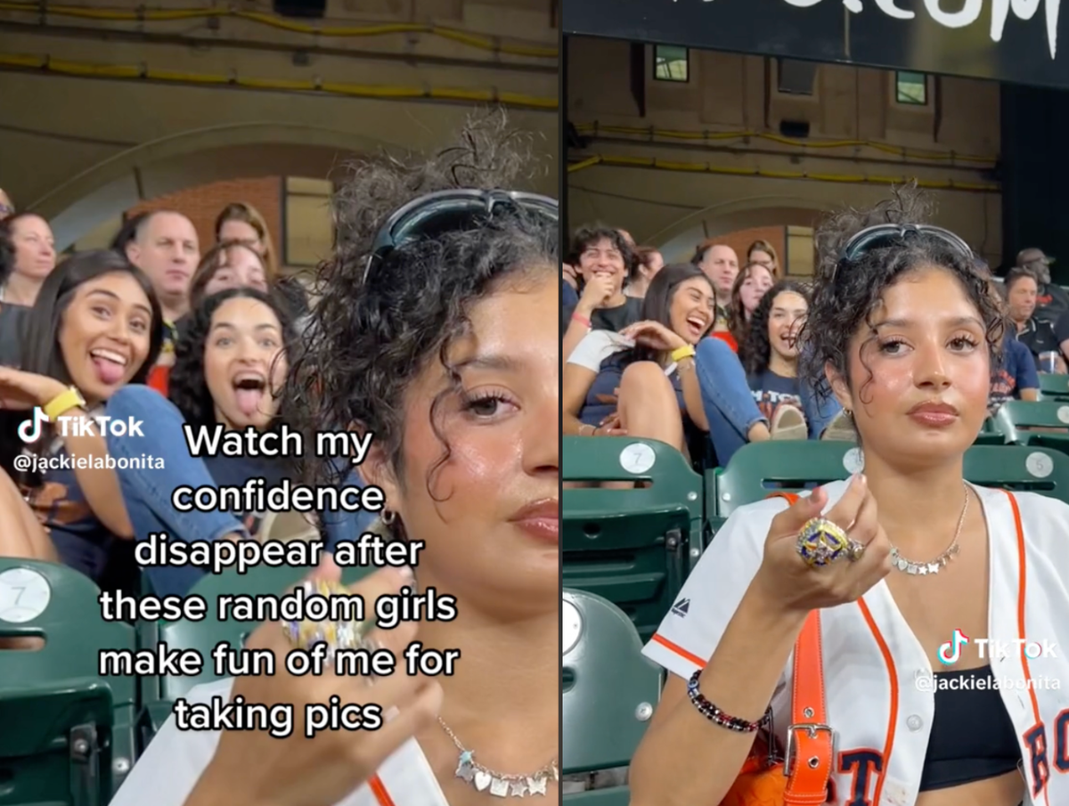 People are defending woman from ‘mean girls’ who mocked her for posing for photos at baseball game