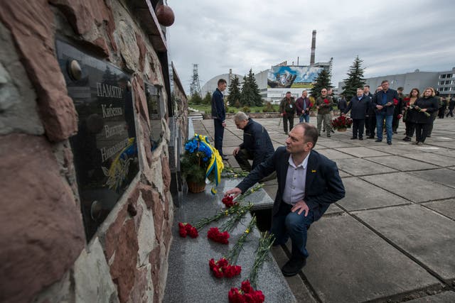 APTOPIX Russia Ukraine War Chernobyl Anniversary