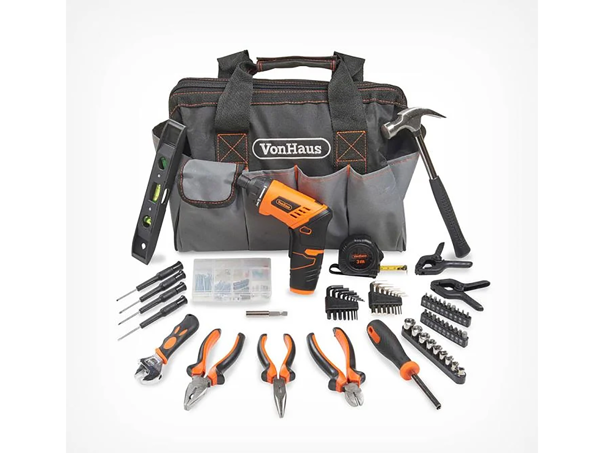 VonHaus 94-piece household tool and screwdriver combo kit
