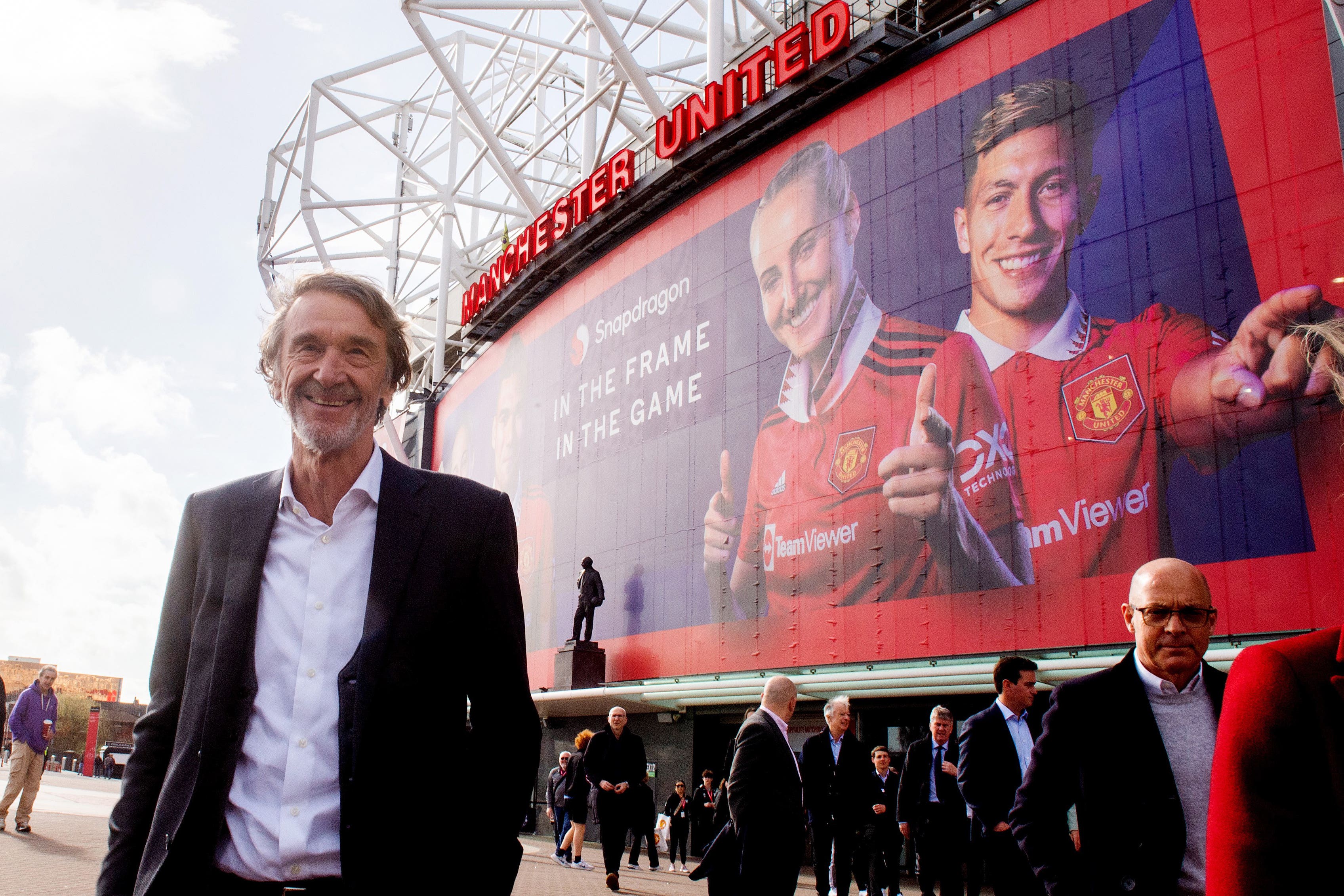 Sir Jim Ratcliffe has expressed his interest in buying Manchester United, with Friday the deadline for third bids to be submitted (Peter Byrne/PA)