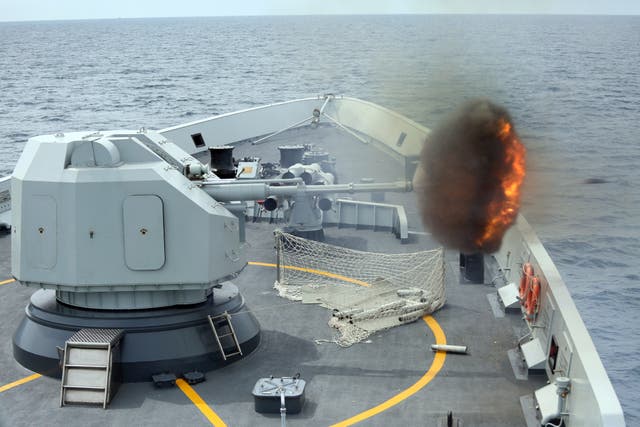 China Singapore Naval Drills