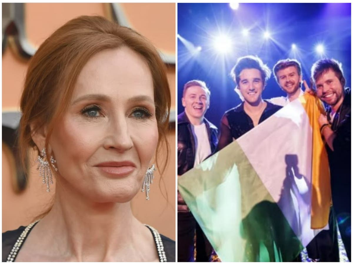 JK Rowling accuses Irish Eurovision act of ‘misogyny’ in transgender row over creative director