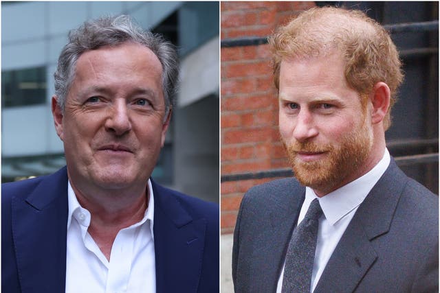 <p>Prince Harry and Piers Morgan are in a war of words after the Duke of Sussex has been awarded further “substantial” damages in his case against the publisher of the Daily Mirror</p>