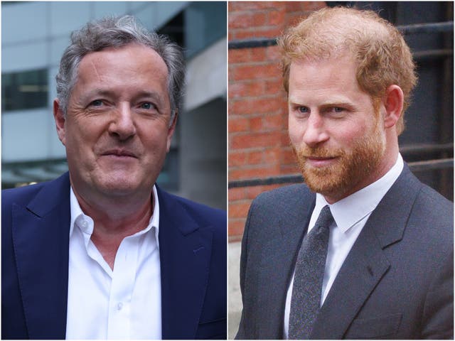 <p>Prince Harry another attack on Piers Morgan, the former editor of the Daily Mirror</p>