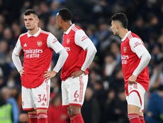 Arsenal ‘suffered’ but must ‘look at the bigger picture’ after Man City thrashing, insists Mikel Arteta