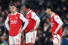 Arsenal ‘suffered’ but must ‘look at the bigger picture’ after Man City thrashing, insists Mikel Arteta