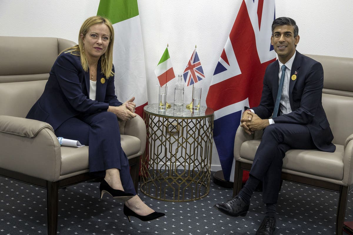 Watch live: Rishi Sunak meets Italian prime minister at Downing Street