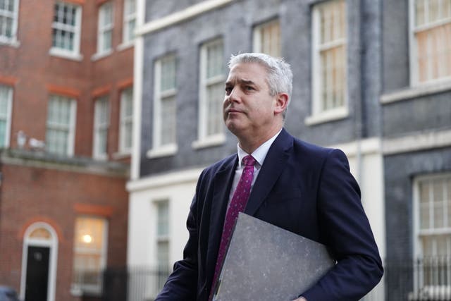 Health Secretary Steve Barclay leaves Downing Street (Stefan Rousseau/PA)