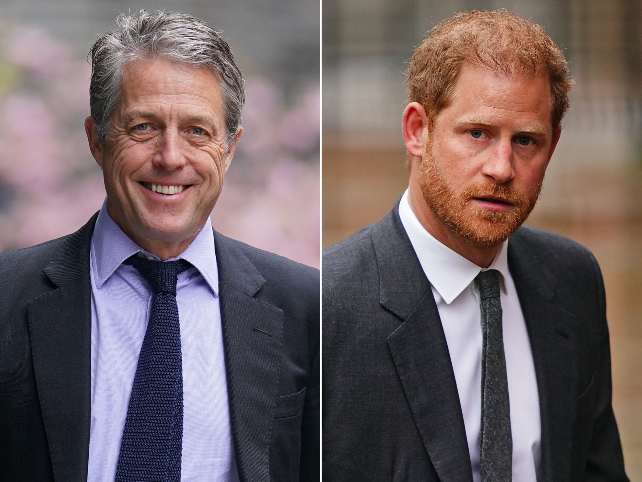 Hugh Grant attended court in the final day of the hearing. Prince Harry attended last month