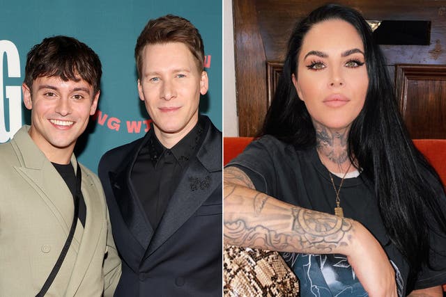 <p>Teddy Edwardes claims Dustin Lance Black threw a drink over her and she responded with “a little tap on the head”</p>
