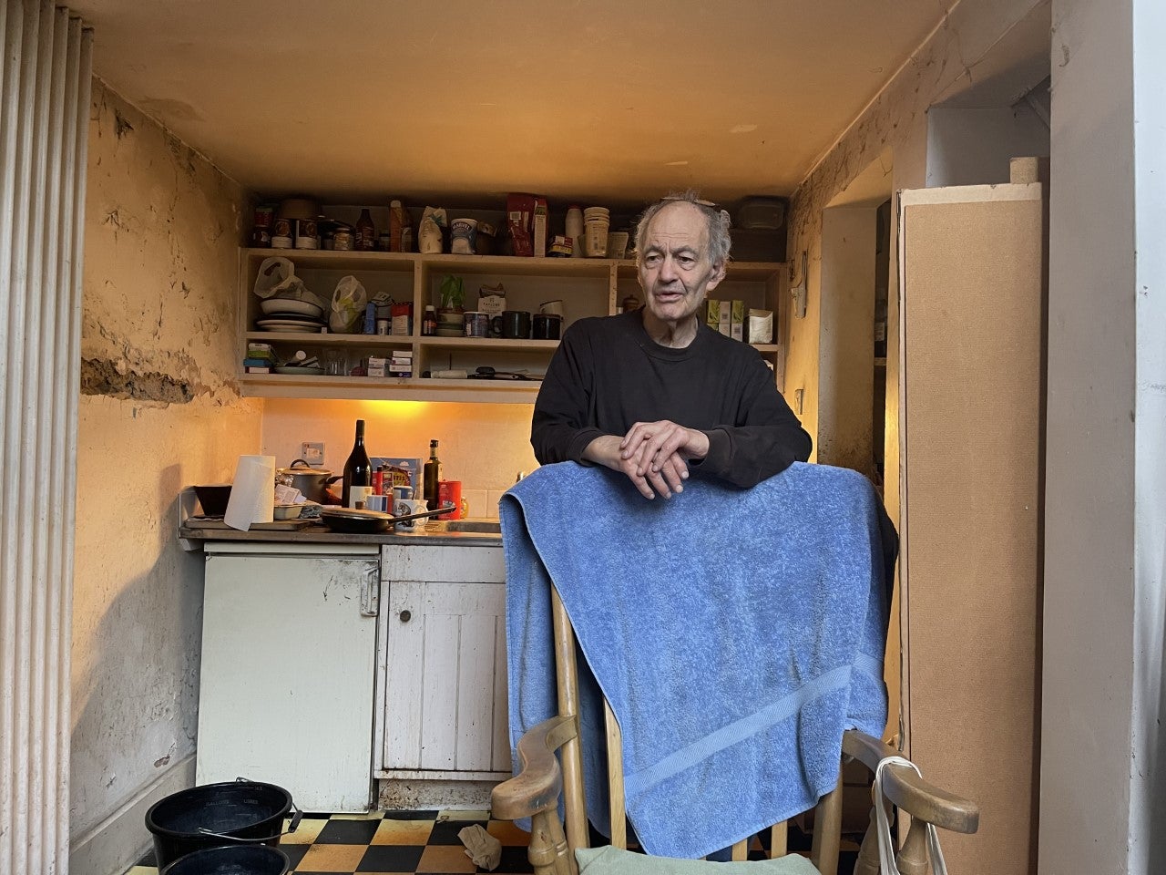 Frank Auerbach in his studio last November last year