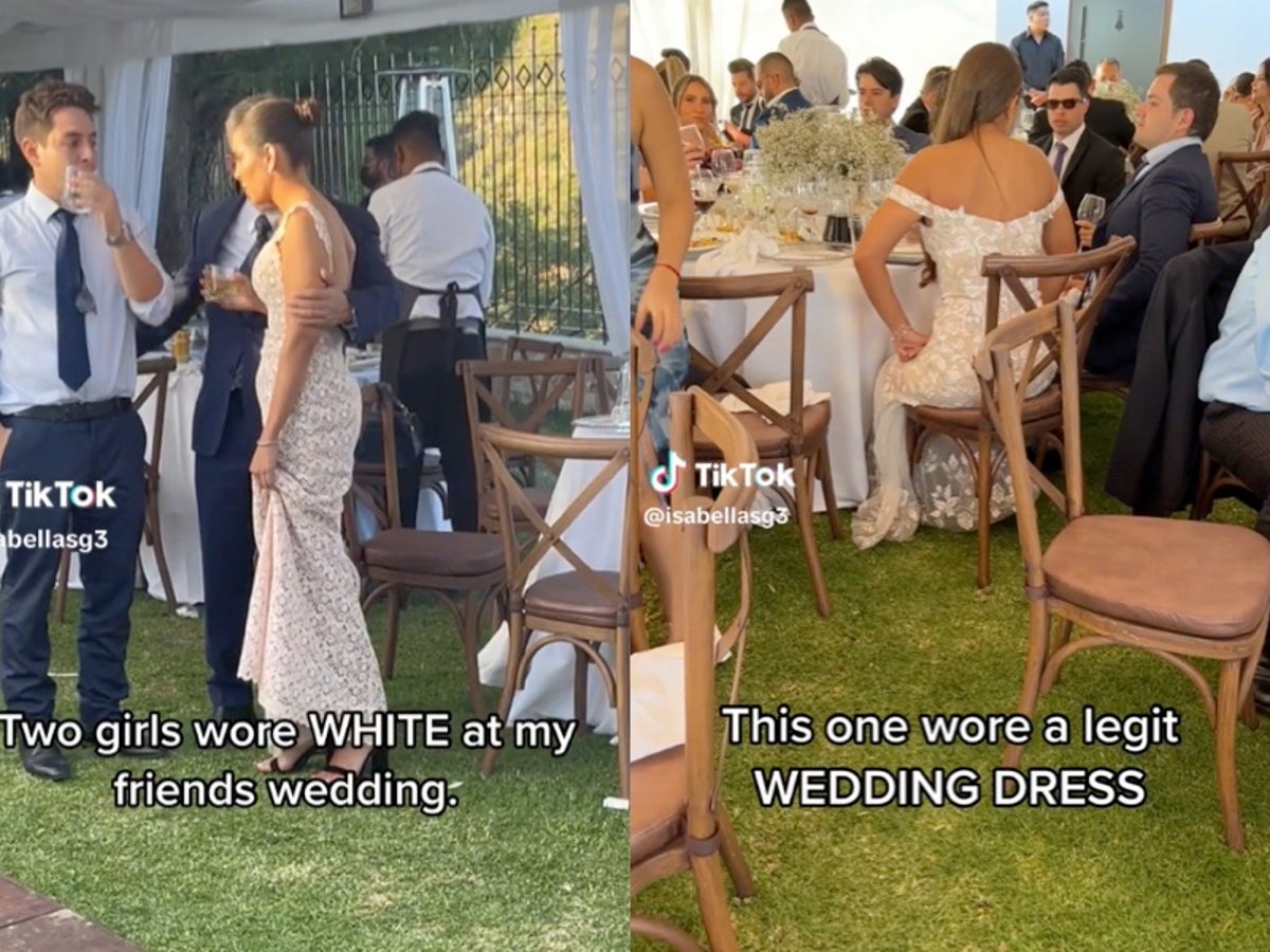 Bride's friend calls out 'sad and disrespectful' wedding guests over  outfits