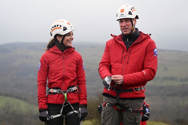 The Prince and Princess of Wales (Matthew Horwood/PA)