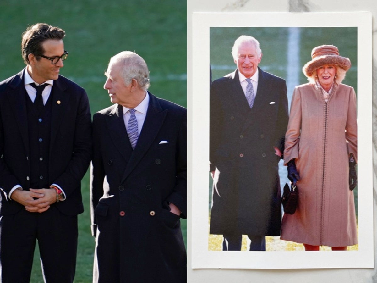 King Charles and Queen Camilla seemingly crop Ryan Reynolds out of thank you card photo