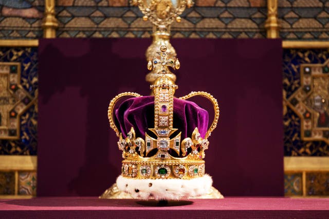 St Edward’s Crown will be used to crown the King (Jack Hill/The Times/PA)