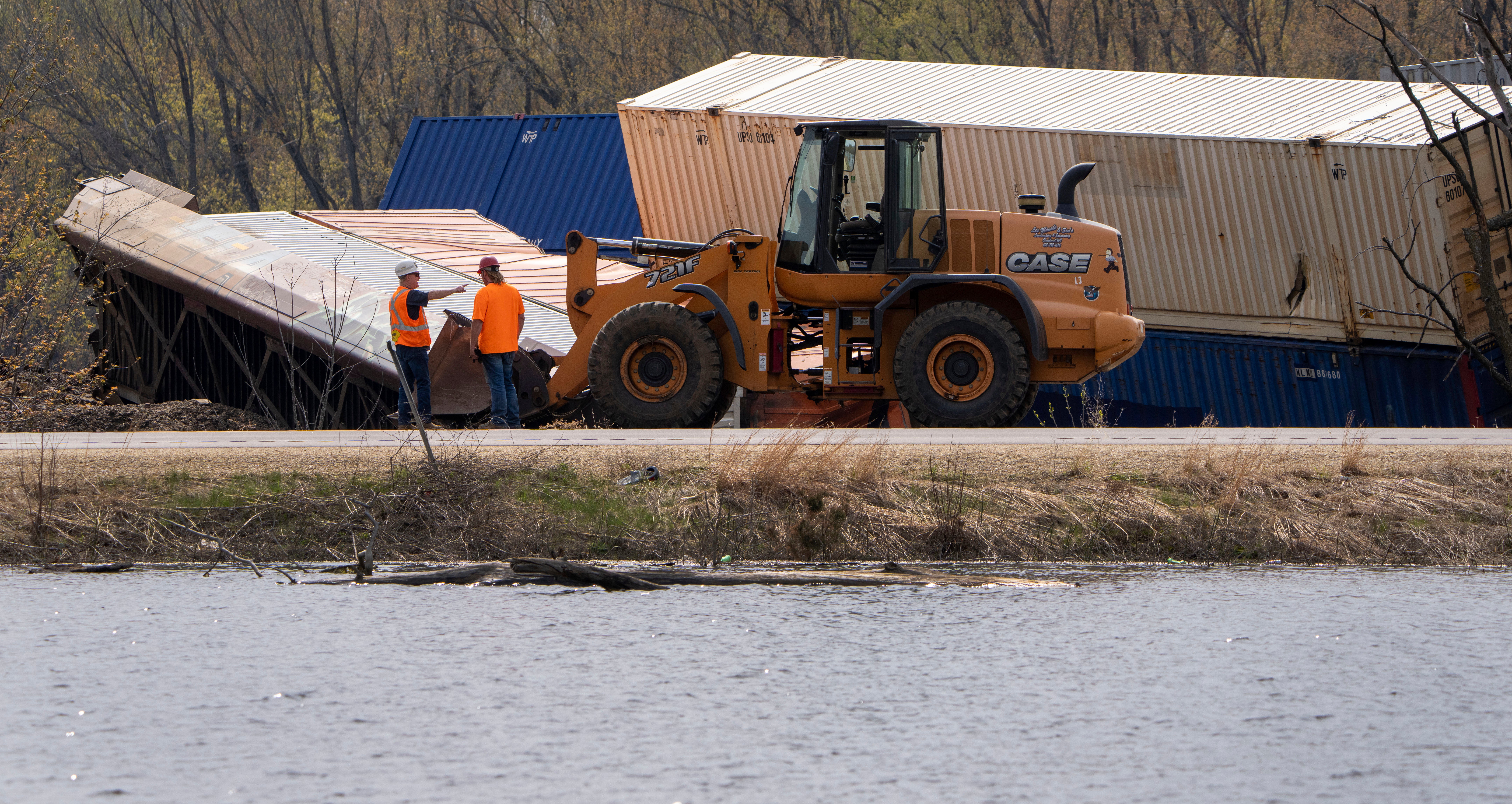 Derailed Train Wisconsin
