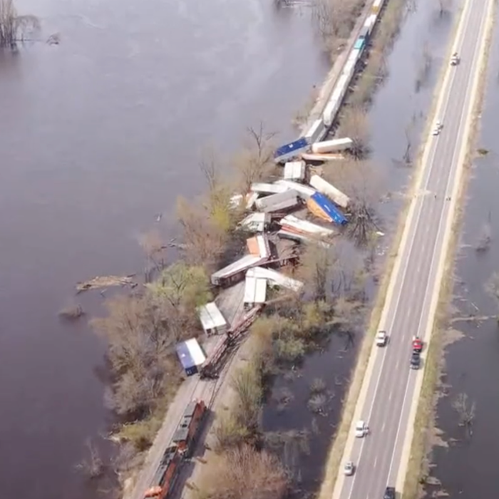 Train derails into Mississippi River in Wisconsin in latest rail disaster | The Independent