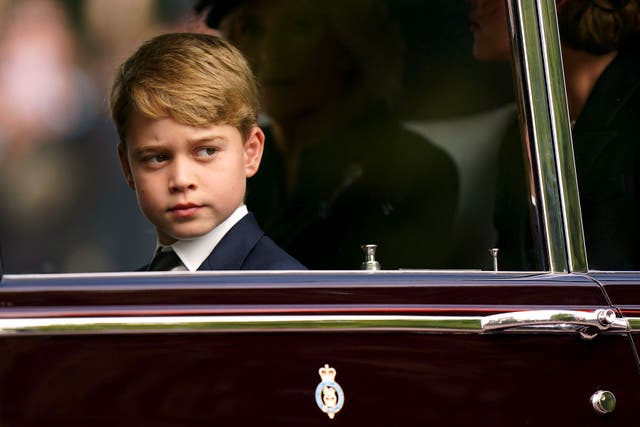 Prince George is one of the Pages of Honour (Tim Goode/PA)