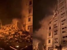 Ukraine-Russia war – live: Five killed as Putin unleashes mass overnight strikes