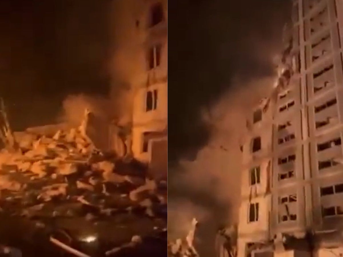 Ukraine-Russia war – live: Explosions rock Kyiv as Putin fires overnight strikes on Ukrainian cities