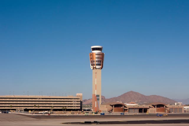 <p>The baby was found in a bathroom in Phoenix Sky Harbour Airport </p>