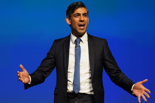 Rishi Sunak condemned the SNP’s ‘record of failure’ (Andrew MIlligan/PA)