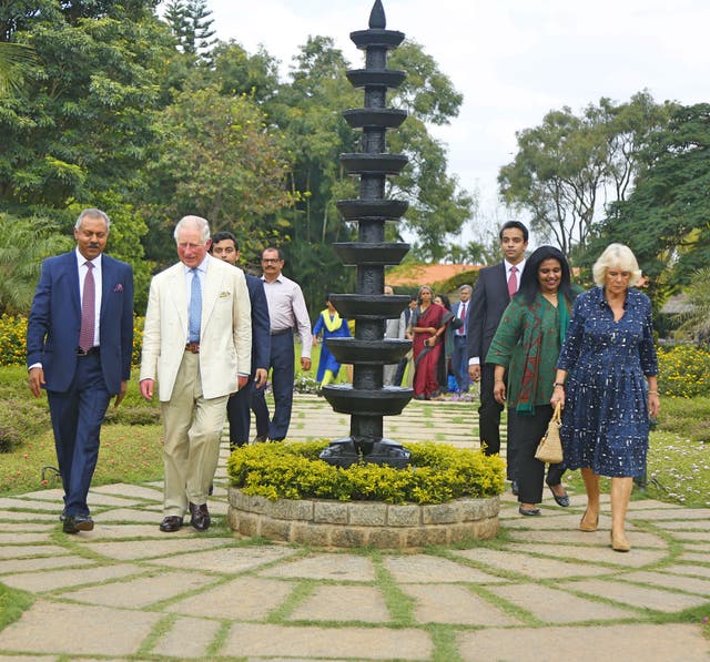 <p>King Charles entering the Soukya retreat in southern Indian city Bengaluru for his 71st birthday in 2019</p>