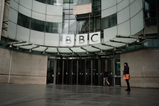 A view of the BBC in central London (Jordan Pettitt/PA)