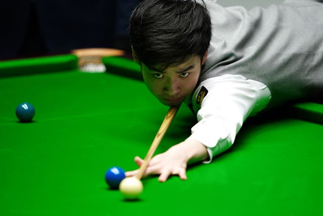 Si Jiahui continued his remarkable form at the Crucible (Zac Goodwin/PA)