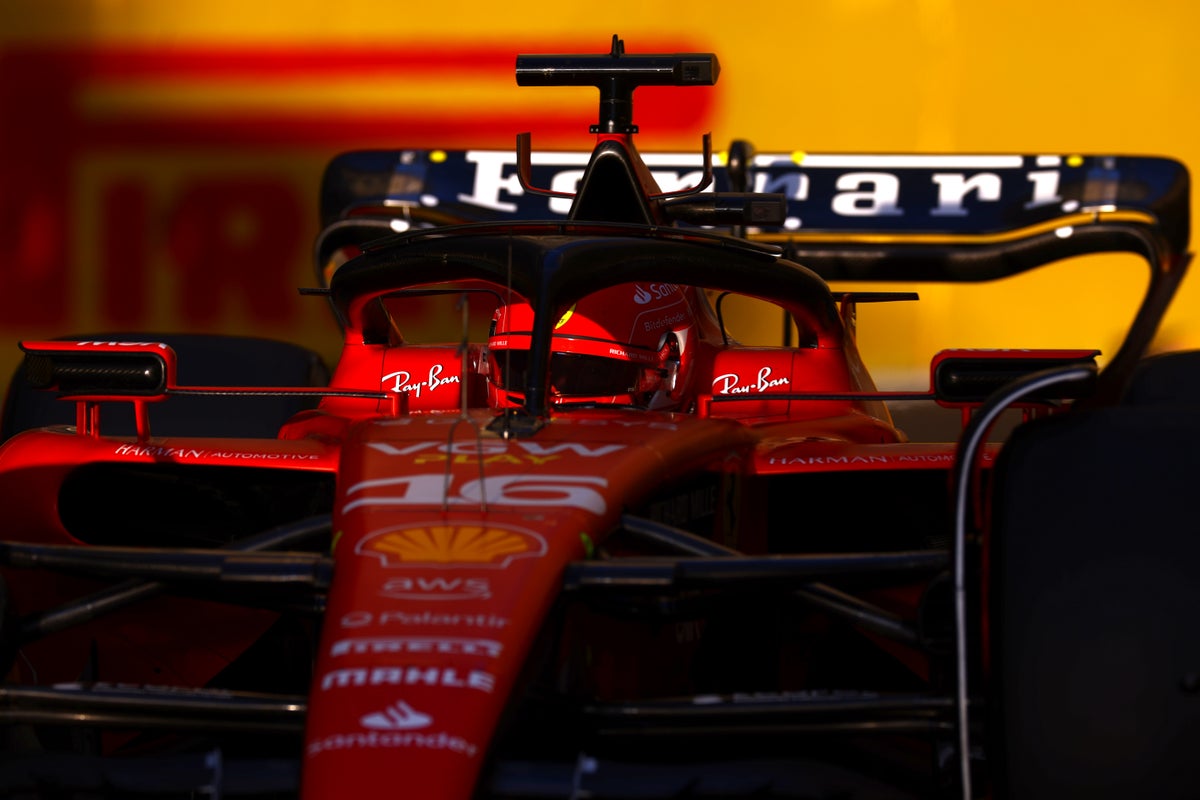 Charles Leclerc breaks Red Bull dominance with pole in Azerbaijan but Mercedes struggle