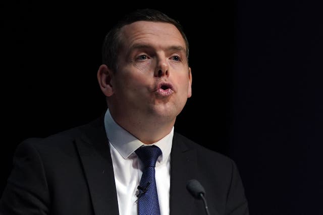Scottish Conservative leader Douglas Ross insisted his party was ‘focused on Scotland’s real priorities’. (Andrew Milligan/PA)