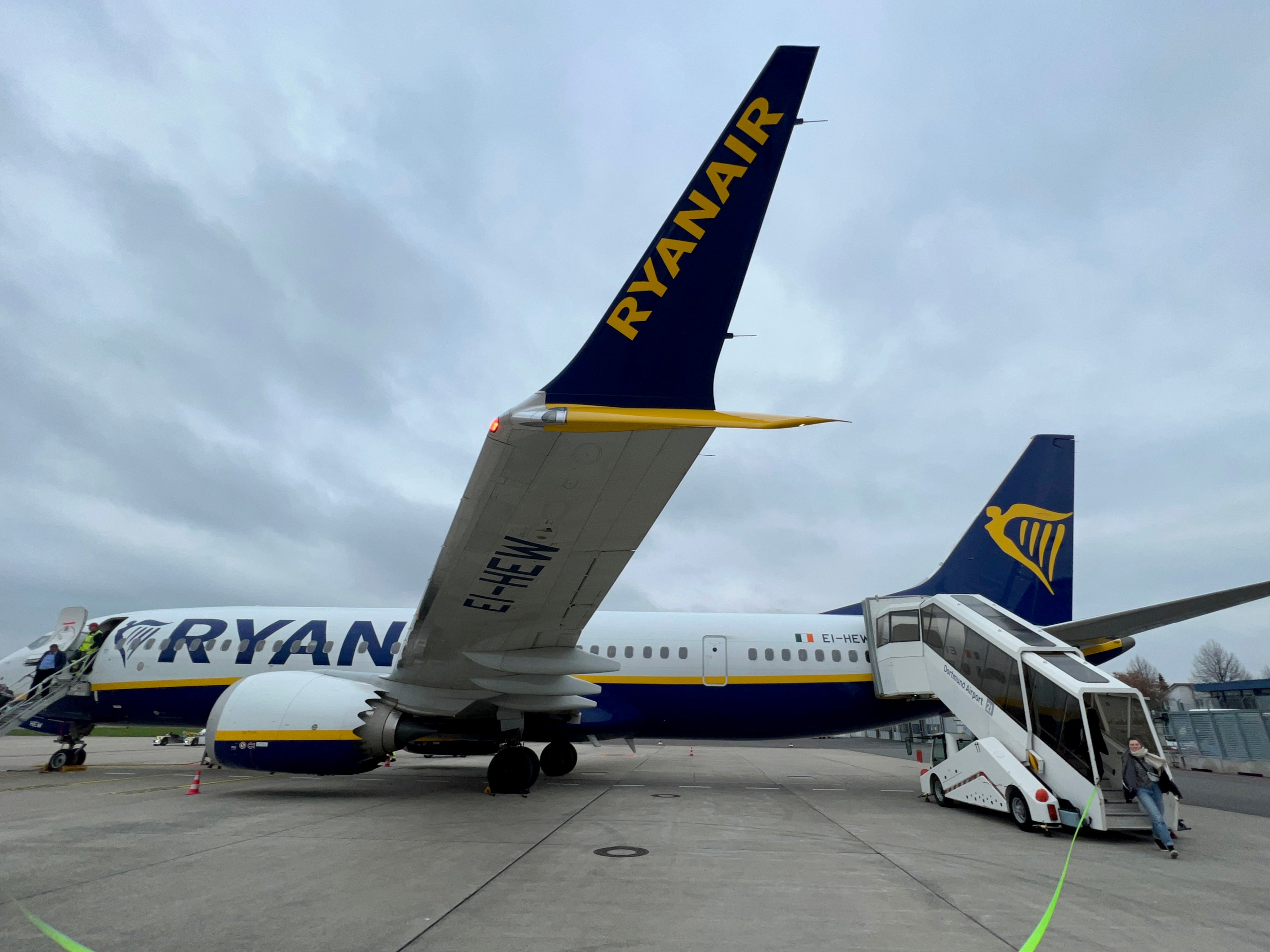 Star turn? Ryanair Boeing 737 Max, with eight extra seats fitted in
