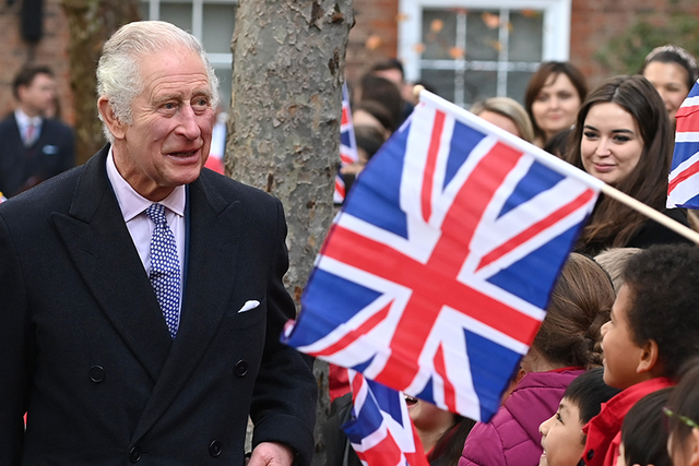 <p>King Charles greets public</p>