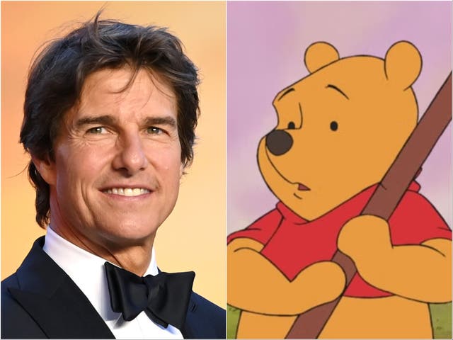 <p>Tom Cruise and Winnie the Pooh</p>
