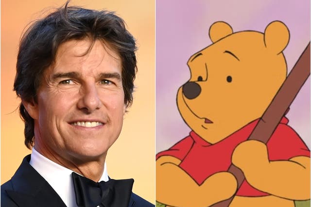 <p>Tom Cruise and Winnie the Pooh</p>