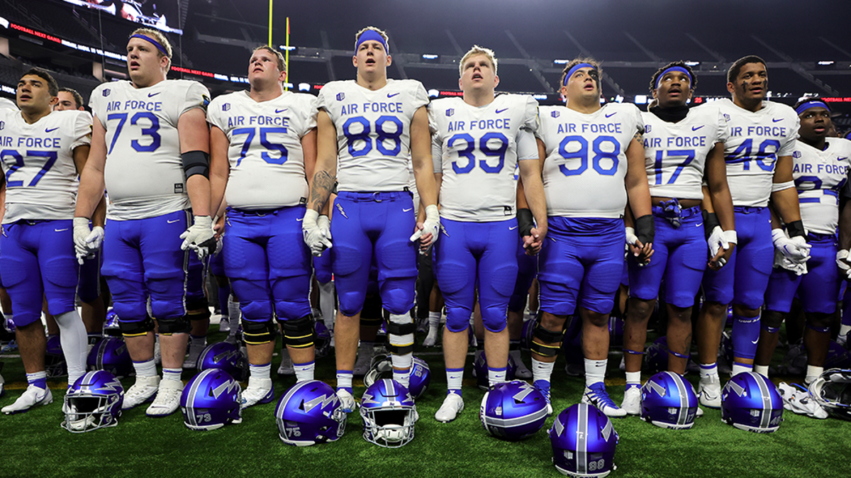 Watch live: Joe Biden presents trophy to US Air Force American football team