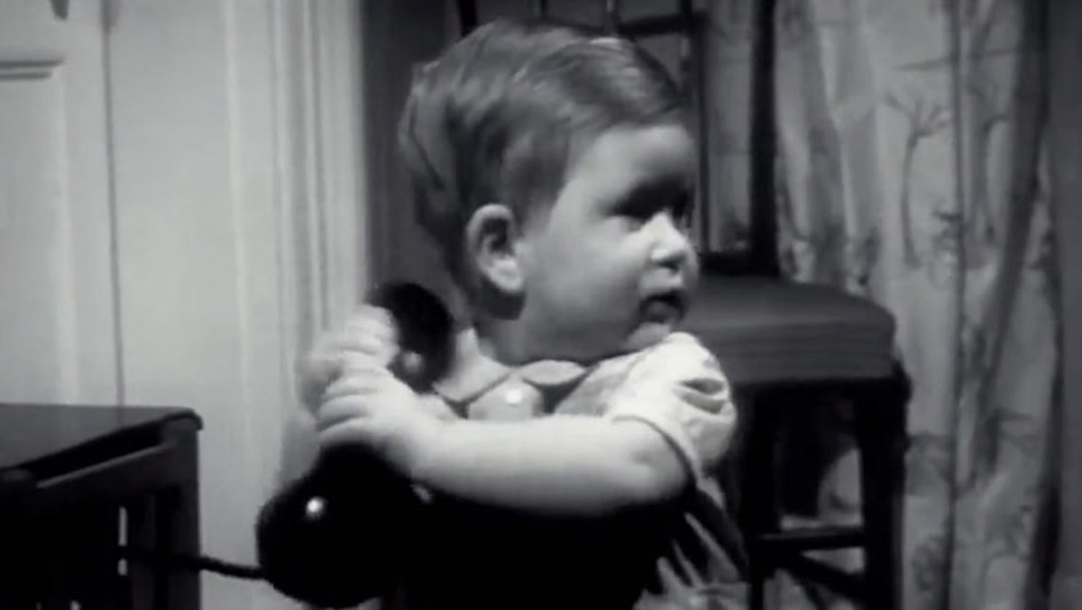 Resurfaced footage shows baby Prince Charles trying to phone mother Elizabeth