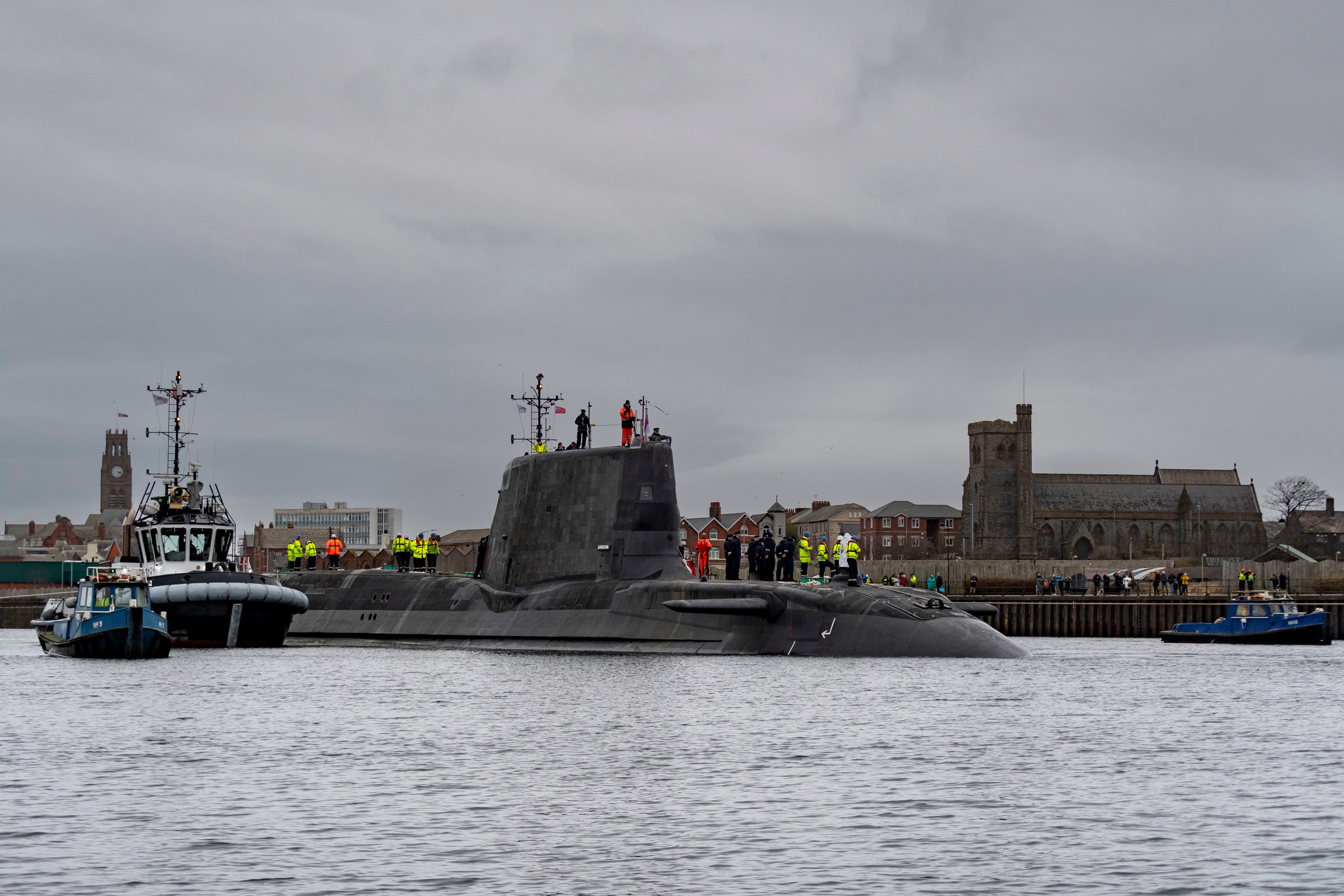 HMS Anson is the fifth Astute class submarine built by BAE Systems