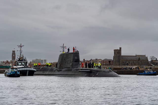 <p>HMS Anson is the fifth Astute class submarine built by BAE Systems</p>