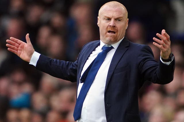 Everton manager Sean Dyche is unhappy a “softness” has crept into their game (Peter Byrne/PA)