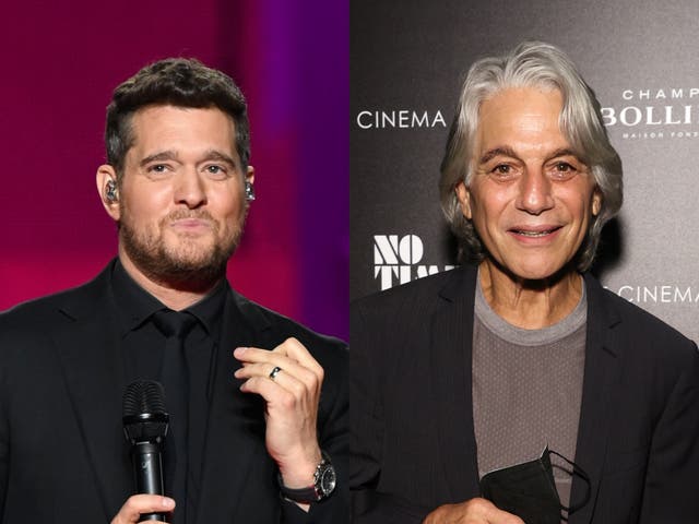 <p>Michael Buble and Tony Danza</p>