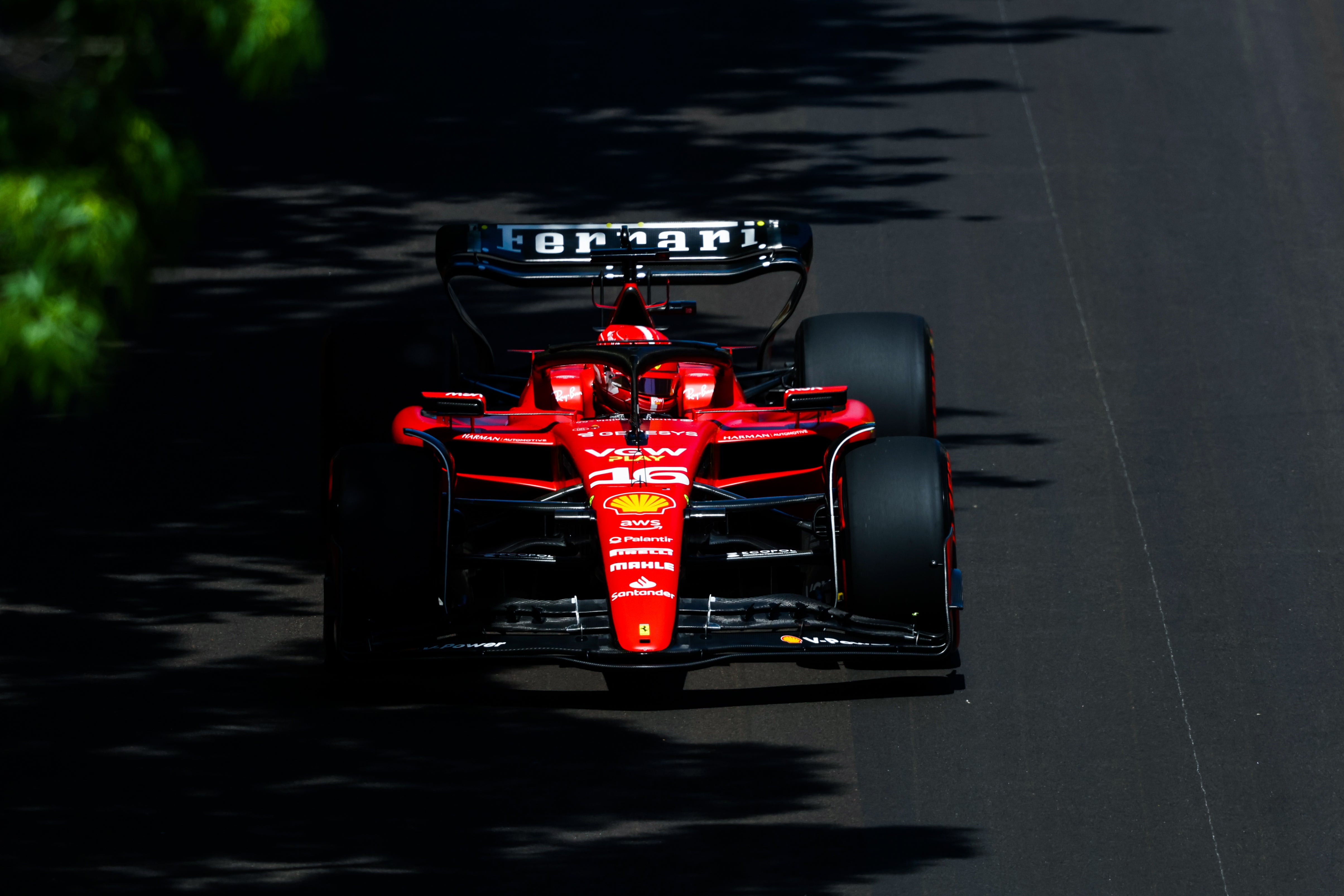 Charles Leclerc grabbed pole for the Saturday sprint race
