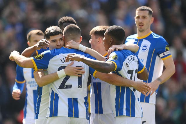 <p>Brighton thrashed Wolves  </p>